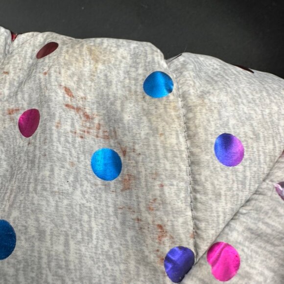 Wonder Nation Grey Multicolored Grils' Puffer Coat Size 2T Length 14.50 Inches - Picture 6 of 9